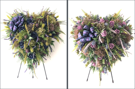 Heart memorial wreaths by Inspired by Nicola