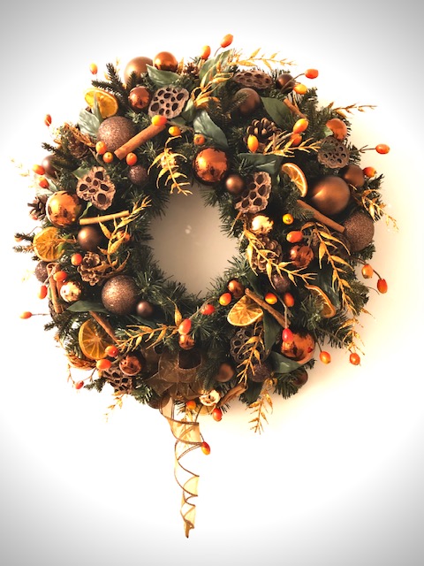 Handcrafted festive wreath by Inspired by Nicola