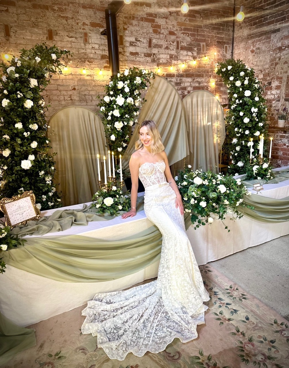 Wedding venue florals